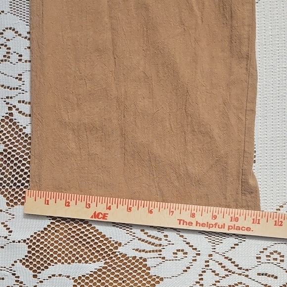 Women's Tan Wide-Leg Pants - Picture 4 of 9